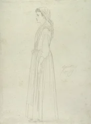 Marietta, Capri, 1859 (grafit na papierze)