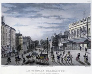 Gimnazjum Dramatyczne - w „”Paryżu 1832” autorstwa Martens