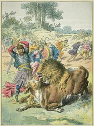 Pepin the Brief na tarasie Lwa na Polu Marsowym