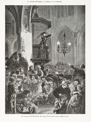Sesja klubu kobiecego, w kościele Saint-Germain-l