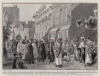 Konsekracja kościoła Odrestaurowanego Zamku Marienburg, Procesja Rycerska