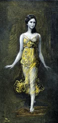 Isadora Duncan (1878 - 1927) autorstwa Kaulbaca. Listopad 1902.