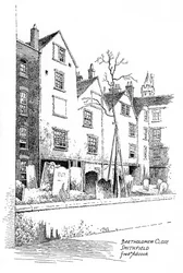 Bartholomew Close, Smithfield, Londyn, 1912.