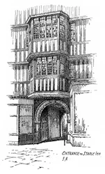 Wejście do Staple Inn, Holborn, Londyn, 1912 r.