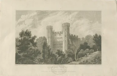 Kościół zamkowy - Zamek Stafford: grawerowanie, bd [1830] (druk)