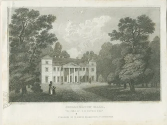 Chillington Hall: grawerowanie, bd [1830] (druk)