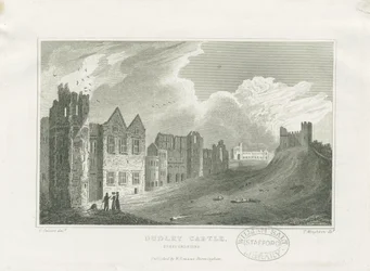 Zamek Dudley - The Keep: staloryt, bd [19 wiek] (druk)
