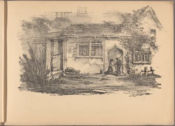 Jeden z serii sześćdziesięciu szkiców domków. Londyn, 1825.