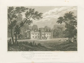 Wolseley Hall: staloryt, bd [ok. 1830] (druk)