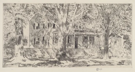 Dom przy głównej ulicy, Easthampton, 1922.