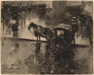 Przypływ w Alei, prawdopodobnie 1890 r.