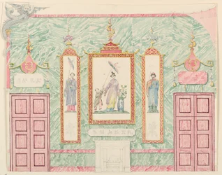 Elewacja ścienna, prawdopodobnie dla Sali Bankietowej, Royal Pavilion, Brighton