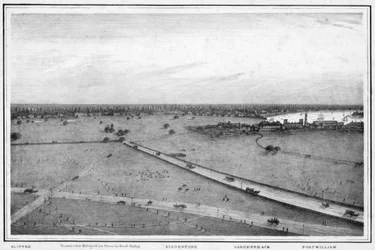 Panorama Kalkuty, Indie, ok. 1840
