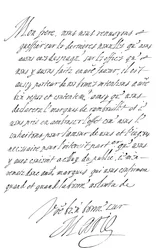 List Marie de Medici do księcia Sabaudii, koniec XVI - początek XVII wieku 1865.