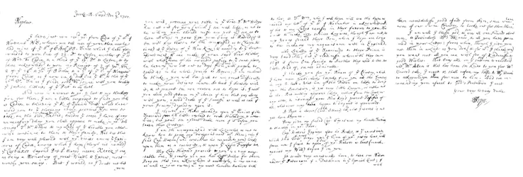 List Samuela Pepysa do Johna Jacksona, Esq, 1700 1865.