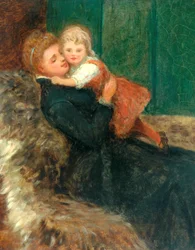 Uczucie macierzyńskie (olej na płótnie)