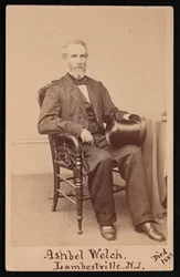 Portret Ashbela Welcha 1809-1882, przed 1882 rokiem.