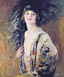 Czarny wachlarz, 1929