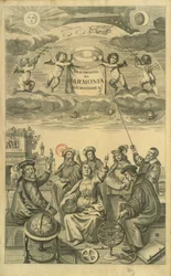 Frontyspis do „Atlasu niebieskiego, czyli harmonii wszechświata” (Atlas coelestis seu harmonia macrocosmica) Amsterdam, ok. 1660, Andreas Cellarius