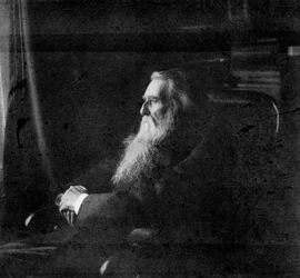 John Ruskin, brytyjski artysta, pisarz, krytyk i myśliciel społeczny, 1900.