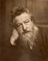 William Morris, 1887 (zdjęcie w sepii)