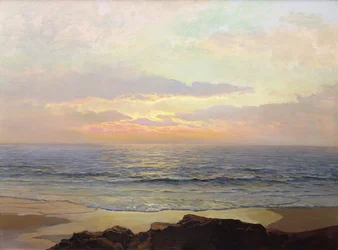 Spokojny zachód słońca