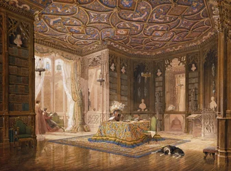 Biblioteka Stanmore Hall, siedziba Roberta Hollanda, Esq,