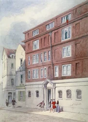 Rezydencja Titusa Oatesa, Oat Lane, City of London, 1845.
