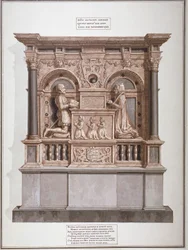 Pomnik Richarda Allingtona w Rolls Chapel, Chancery Lane, City of London, 1800