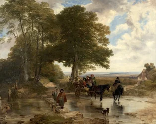Wózek targowy w potoku, 1845
