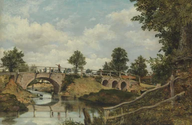 Stary most w Hendon, Middlesex, ca. 1828.