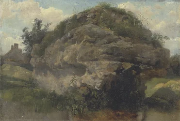 Rocky Hillside, c.1830 (olej na tartaku)