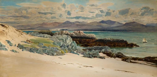 Snowdon i Caernarvon z wyspy Llanddwyn, 1917.