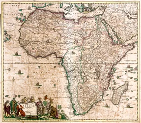 Mapa Afryki (akwaforta