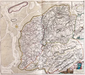 Mapa Fryzji (Niemcy) (akwaforta