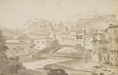 Wiedeń, niedaleko Lyonu. Pont Saint-Martin nad floden Gére. TELEWIZJA. Klasztor św. Porte de la Rochette og slottet Pipet