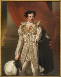 Oscar I, roi de Suede et Norvege - Portret Oscara I (1799-1859), króla Szwecji i Norwegii, autorstwa Westina, Fredrica (1782-1862). Olej na płótnie. Wymiar : 149x114 cm. Muzeum Narodowe w Sztokholmie