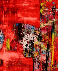 Żywa czerwień – abstrakcja