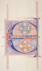 Podświetlany inicjał C, 1830-62.