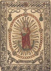 Madonna z Dzieciątkiem w różańcu