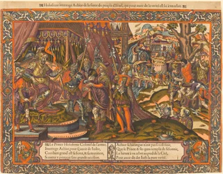 Holofernes przesłuchuje Achiora