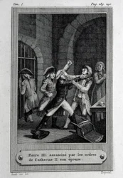 Zabójstwo cesarza Rosji Piotra III Fiodorowicza 17 lipca 1762