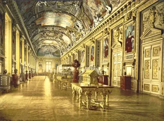 Galeria w Luwrze, Paryż, 1890-1900