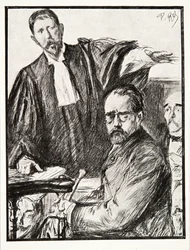 Dreyfus na swoim procesie, z Historii III RP, tom. I, Historia polityczna, wyd. 1933 (lito)