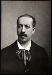 Portret Charlesa Marie Jean Albert Widor (1844-1937), francuskiego organisty, kompozytora i pedagoga.