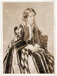 Portret Elisabeth Felix zwanej Mademoiselle Rachel w 1851, francuskiej tragiczki (1821 - 1858)