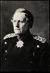 Portret Helmutha Karla Bernharda von Moltke Starszego (1800-1891), niemieckiego feldmarszałka.