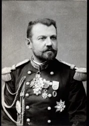 Portret Henri Joseph Brugere (1841-1918), francuskiego generała.