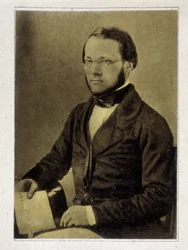 Portret Ludwika Pasteura w 1852 roku.