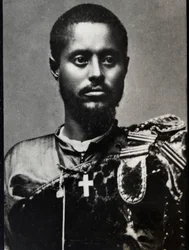 Portret Rasa Makonnena (1852-1906), generała i gubernatora prowincji Harar w Etiopii.